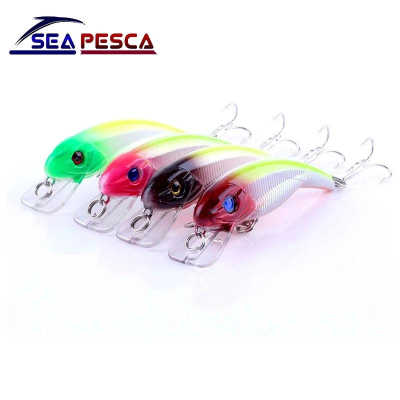 Мини приманки для рыбалки воблеры 7 6 см/5 9 г АБС пластик жесткие Crankbait iscas artificiais para