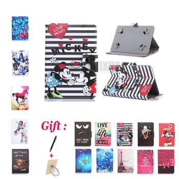 

Universal 8" Cartoon Cover for Teclast P80 3G/P80h/X80HD 8 Inch Tablet Printed PU Leather Stand Case for Kids + 2 Gifts