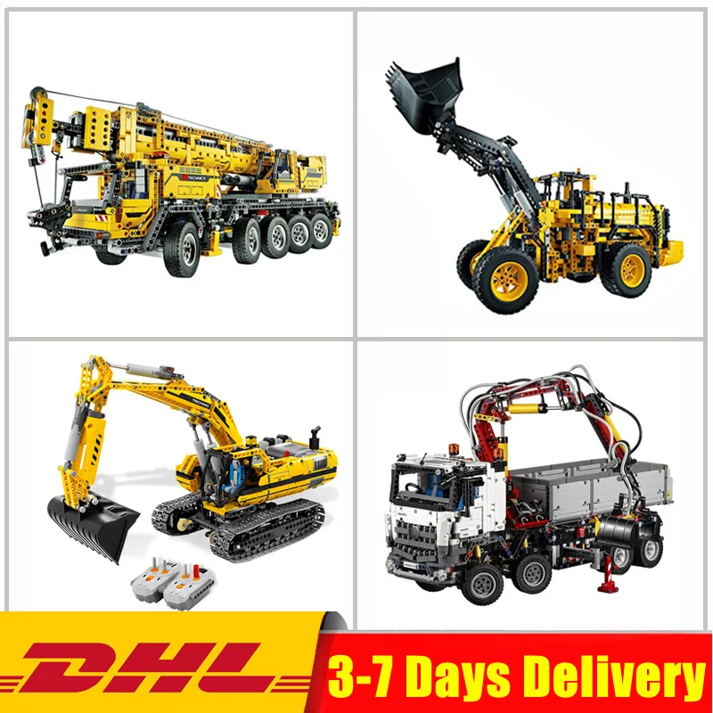 

LEPIN 20004 20005 20006 20007 Technic Set Compatible Legoingly 42009 42023 42030 Model Blocks Bricks Educational Toys Car