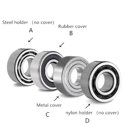 5201 ZZ Double Row Shielded Angular Contact Bearing 12mm x 32mm x 15.9mm