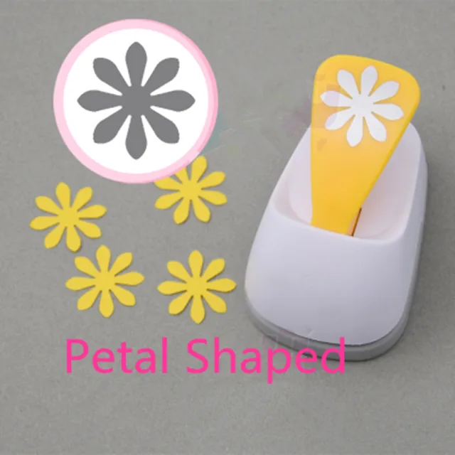 free shipping m size petal shape save power paper eva foam flower flower petal paper punch