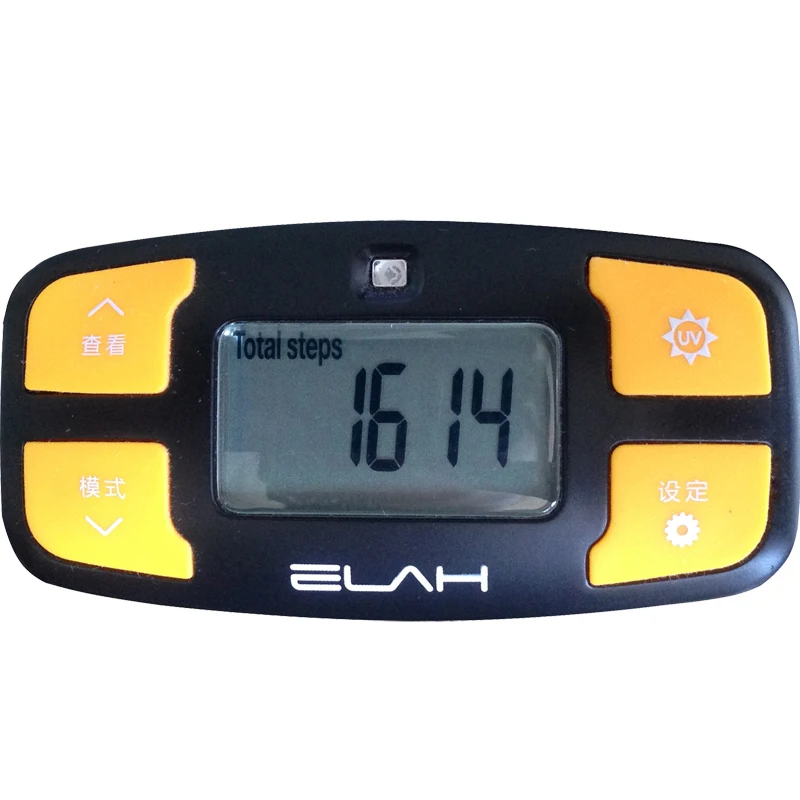 14681TW/3 ELAH SM022 Multifunction Pedometer Activity Movement Tracker UV Tester