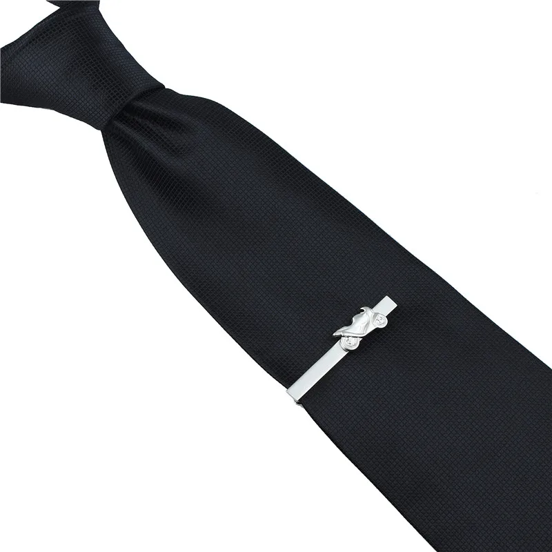 Крутой матовый двигатель Зажимы для галстука модный галстук-булавка церемониальный подарок серебряный цвет галстук-булавка с коробкой