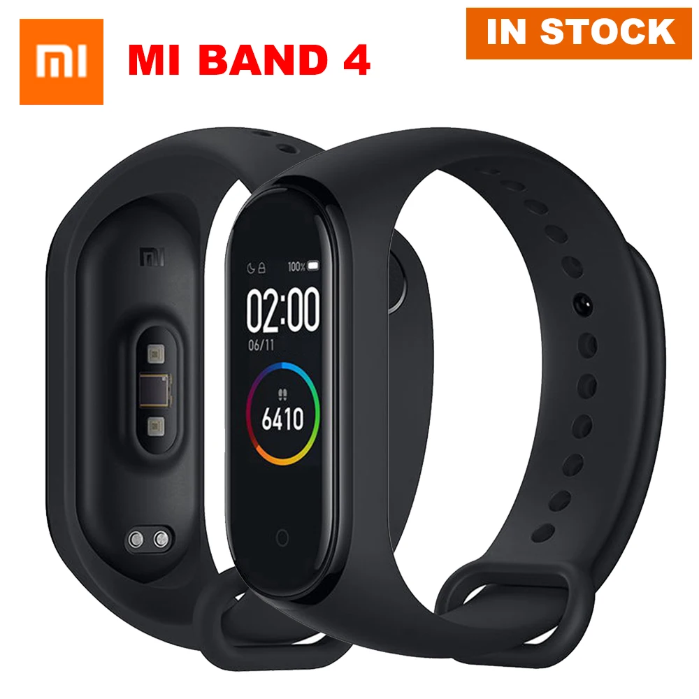 

[Global Version] Mi Band 4 Smart band 0.95" AMOLED Color Screen 5ATM Waterproof Smart Bracelet Miband 4 Wristband