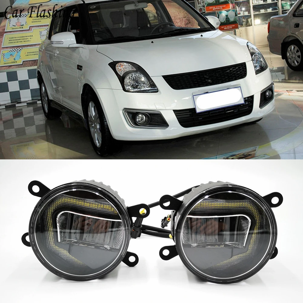 Автомобильные светодиодные фары 3-в-1 для Suzuki Swift 2005 - 2017 2018 DRL дневные ходовые огни