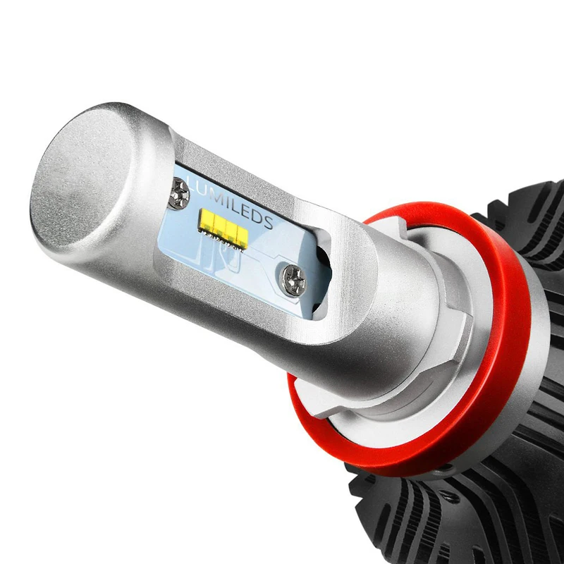 1 компл. H7 50 Вт 8000LM G7 светодио дный фар 16SMD LUXEON зэс LUMI чип 7th без вентилятора 6500 К