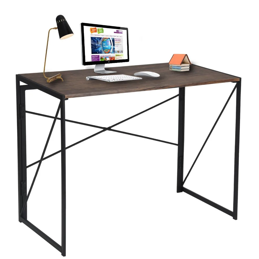 Aingoo 39*20*30IN Computer Desk Simple Design Folding Foldable Laptop Table For Home Office