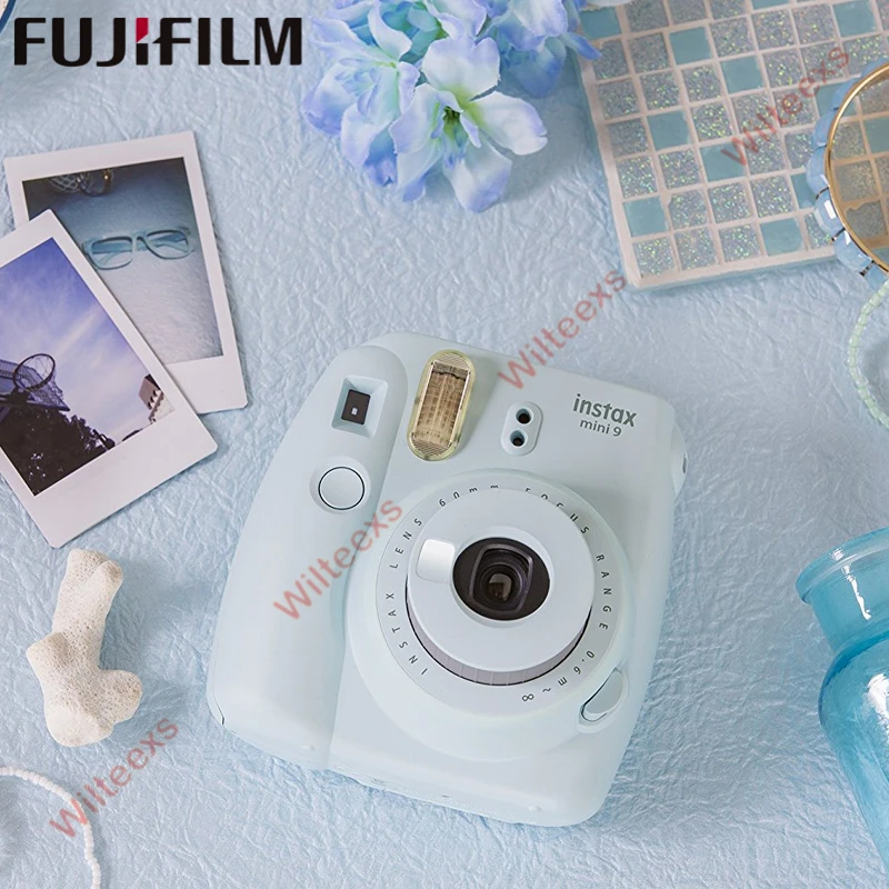 Пленка fuji Instax Mini 9 мгновенная пленка fuji для камеры фото камера всплывающая объектив автоматический замер мини-камера с ремешком 5 цветов милый подарок