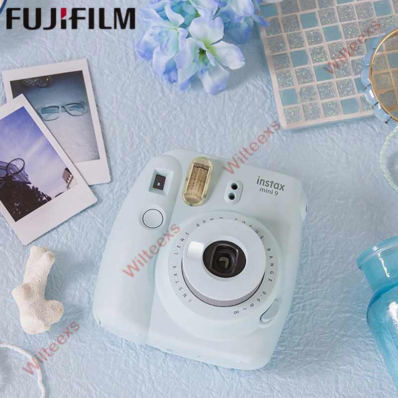 Пленка fuji Instax Mini 9 мгновенная камера fuji+ 20 листов пленки, фото-камера всплывающая линза автоматический замер мини-печать цифровая камера