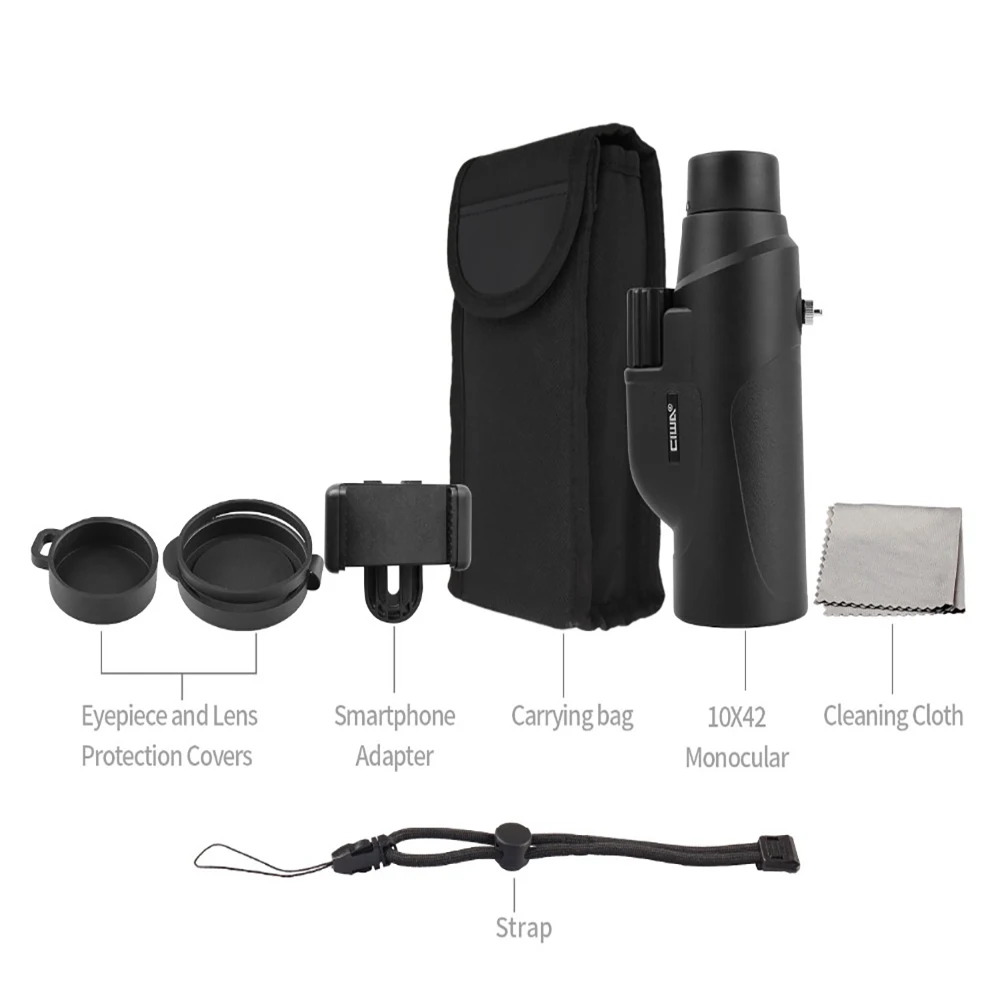 Minha Visão hd Binóculos Telescópio Monocular à Prova d' Água Preta Rei Professial Handheld Monocular Telescópio Caça Profissional 33 Prova D' Água Preta rei Professial Handheld