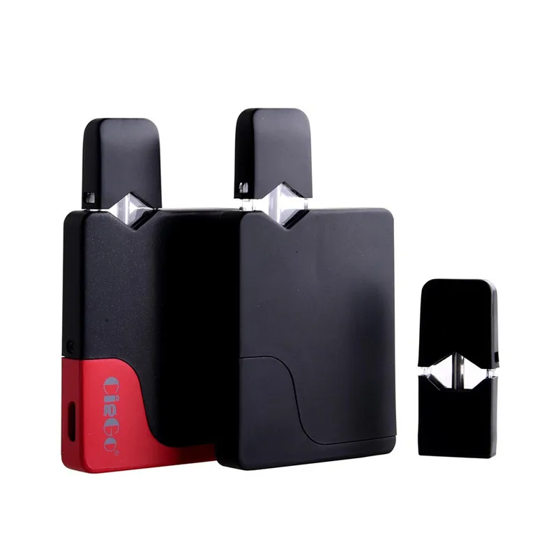 

Electronic Cigarette Original Ciggo J Box Pod Starter Kit 350mAh Battery Vape Box Mod Vaporizer With 0.6ml 1.9ohm Capacity Pods