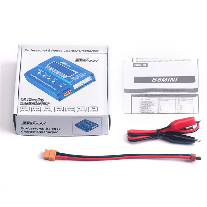 IMAX B6 ̴  DC Lipo Ƭ ̿ LiFe ͸ 뷱 , XT60 ÷  90W , RC FPV ̽ ī޶ п, 80W