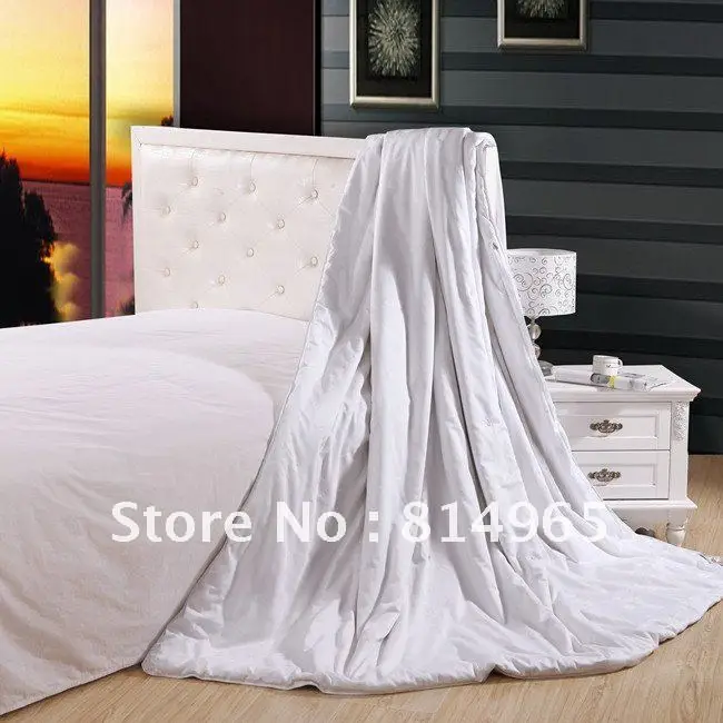 2.42bl или 1100 г шелк тутовника заполненное тёплое одеяло белый король или сделать любой размер