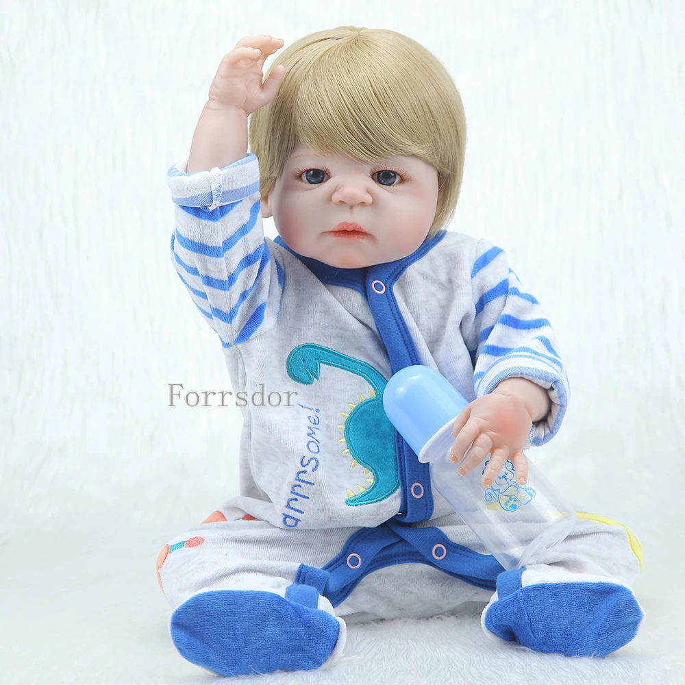 55 см полный Силиконовый Reborn Baby Doll мальчик игрушки 22 дюйма NPK реалистичные детские куклы мягкие виниловые модные куклы Bebe Reborn Детские игрушки