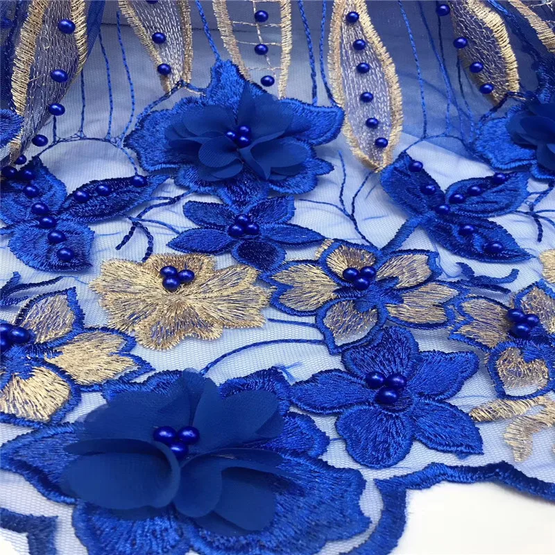 Нигерийские кружевные ткани для свадьбы, африканская французская кружевная ткань высокого качества 3D Кружевная аппликация