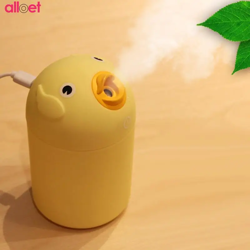 

USB Home office Car Ultrasonic humidifier Creative car cartoon yellow duck mini humidifier Waterdrop LED Light Air Diffuser