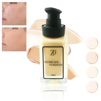 

ZD 1Pc Liquid Foundation Maquiagem Whitening Face Natural Cream Makeup Cosmetics Moisturizer Oil-control Concealer 30ml B8008