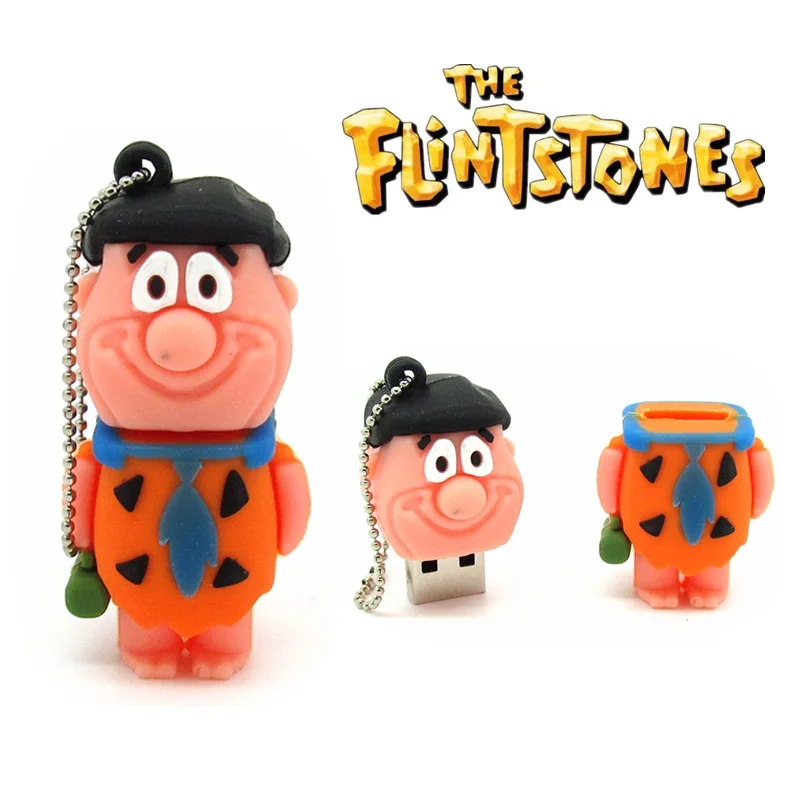 

New Fred Flintstone usb flash drive disk memoria stick pendrive Pen drive personalizado 4gb 8gb 16gb 32gb mini cartoon gift