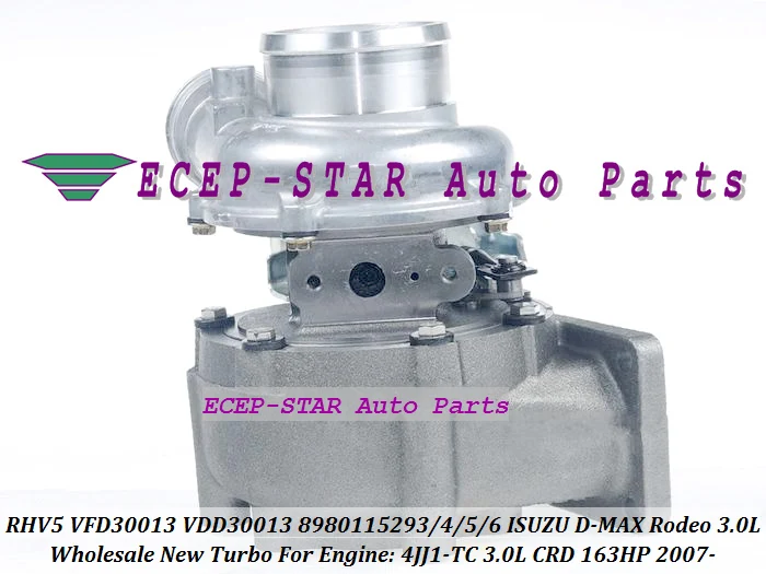 - TURBO RHV5 VIEZ 8980115293 VDD30013 Turbocharger For ISUZU D-MAX For HOLDEN 3.0 CRD 2007- RodeoColorado 4JJ1T 4JJ1-TC 3.0TD 3.0L 163HP (7)