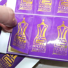 Этикетки Роскошный дизайн глянец/Мэтт пользовательские золотой металлической фольги логотип фирменное наименование печати/печатные самоклеящиеся наклейки