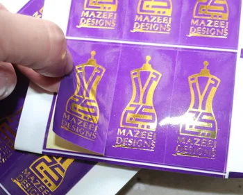

shipping labels luxury design gloss/Matt custom gold metallic foil logo brand name printing/printed adhesive paper stickers