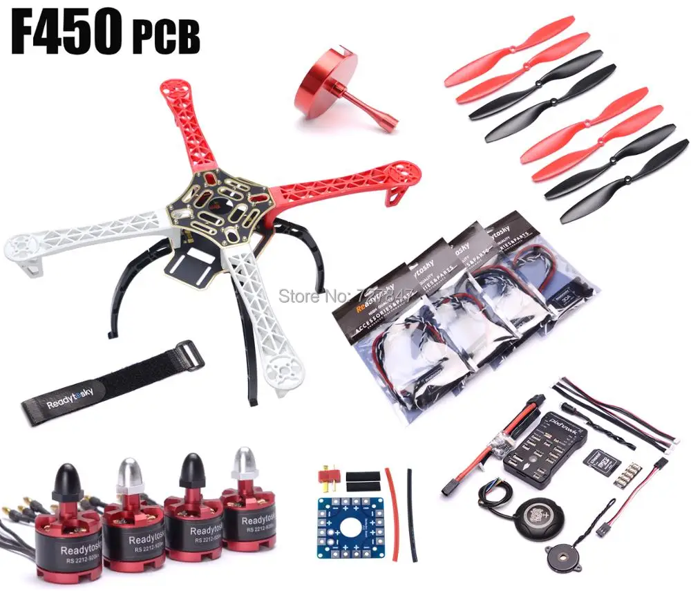 

F450 Multi-Copter Quadcopter Rack Kit Pixhawk PX4 PIX 2.4.8 32 Bit Flight Controller M8N GPS 2212 920kv Motor Super combo