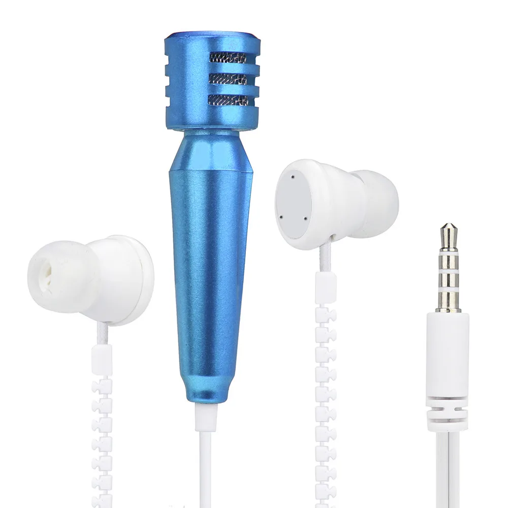 

Mini Unidirectional Anti-noise Karaoke Condenser Microphone With Earphone For Phone Computer Mini PhoneMic