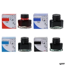 Прямая поставка и 50 мл бутылочное стекло гладкое письмо авторучка чернила заправка канцелярские принадлежности для школьников, студентов, офисные принадлежности 3 июня