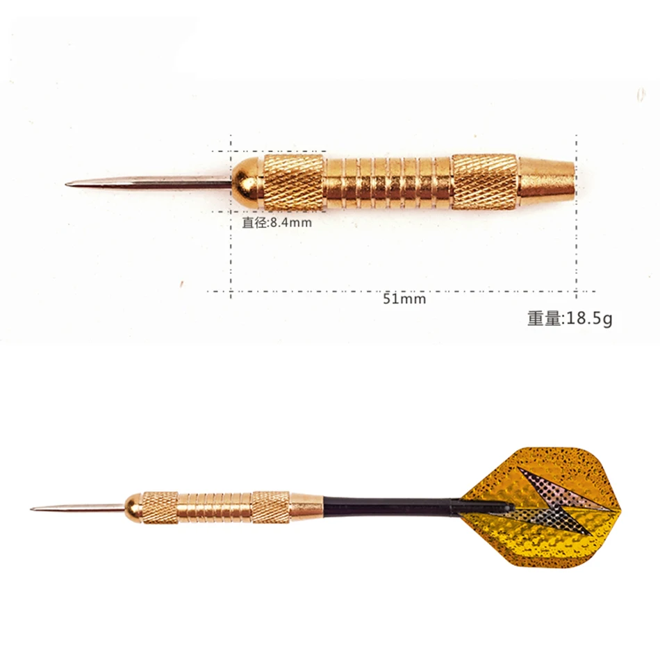 3pcs/Carton High Quality 18g Professional Steel Darts Darts Throwing Darts Flying Barrels Accessories