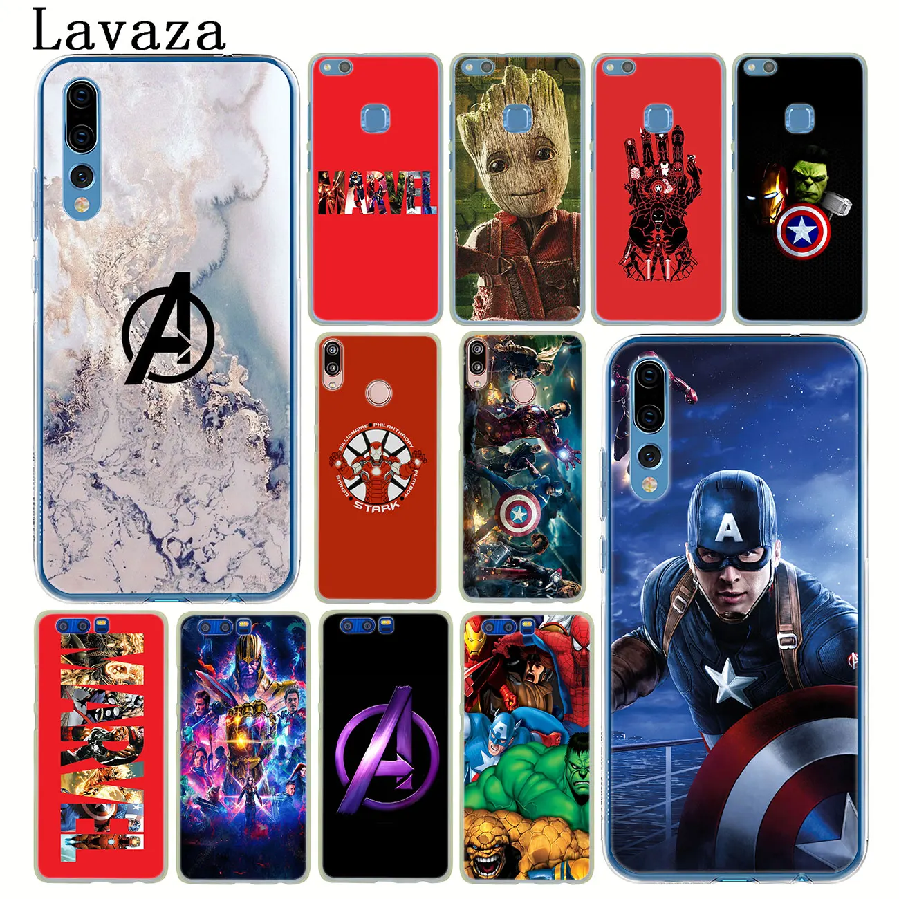 Lavaza Marvel Avengers Endgame logo Thanos Case for Huawei P30 Pro P20 P10 P9 Plus P8 Lite Mini 2016 2017 P smart Z 2019 | Мобильные