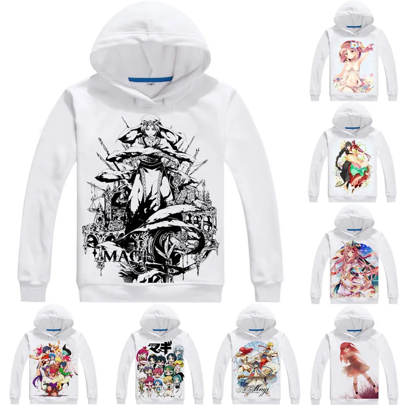 

Coolprint Anime Hoodies Magi The Labyrinth of Magic 3D Hoodies Multi-style Long Sleeve Hooded Aladdin Sinbad Cosplay Sweatshirts