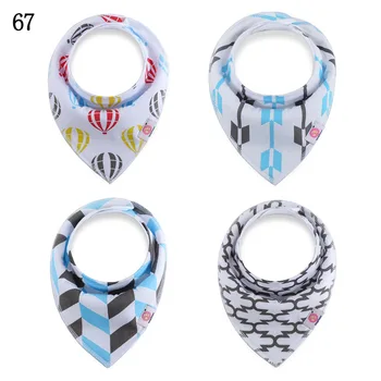 

Baby bibs High quality triangle cotton Geometry Print baby bandana bibs dribble bibs