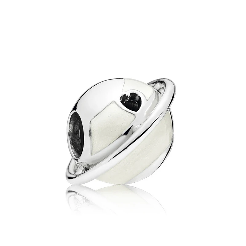 

5PCS Bijoux Jewelry Accessories Enamel Earth Universe Round Heart Bead For Jewelry Making DIY Pandora Women Man Bracelet