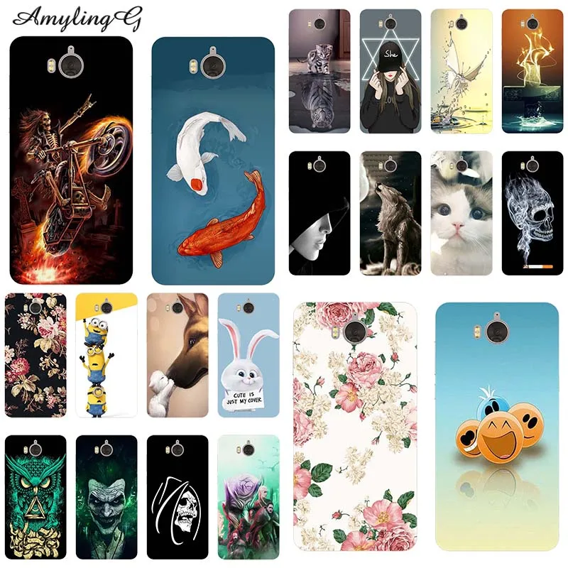

For Huawei Y6 2017 Cover Soft Silicone Phone Case For huawei Y5 2017 Case Bumper For Huawei Y5 Y6 2017 mya-l22 mya-u29 Cover