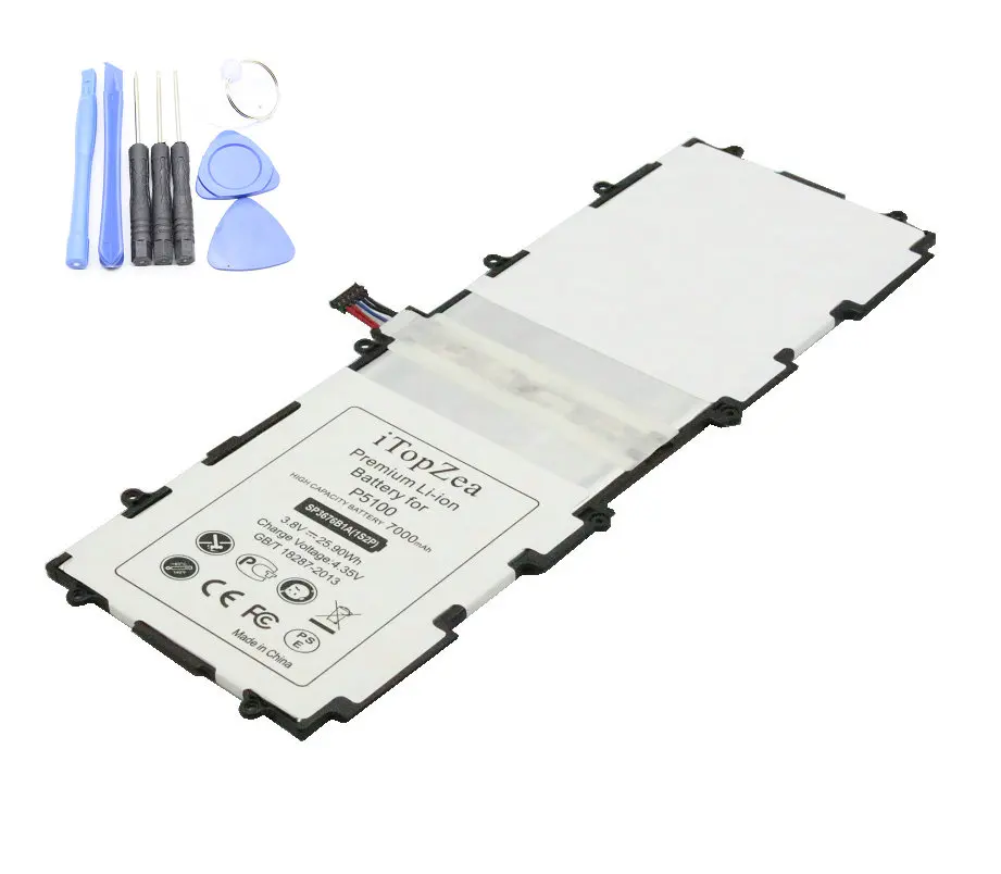 ITopZea 1x7000 мАч SP3676B1A(1S2P) Сменный аккумулятор для Samsung Galaxy Tablet Tab 2 Note 8. 0 P5100 P5110 P7500 P7510