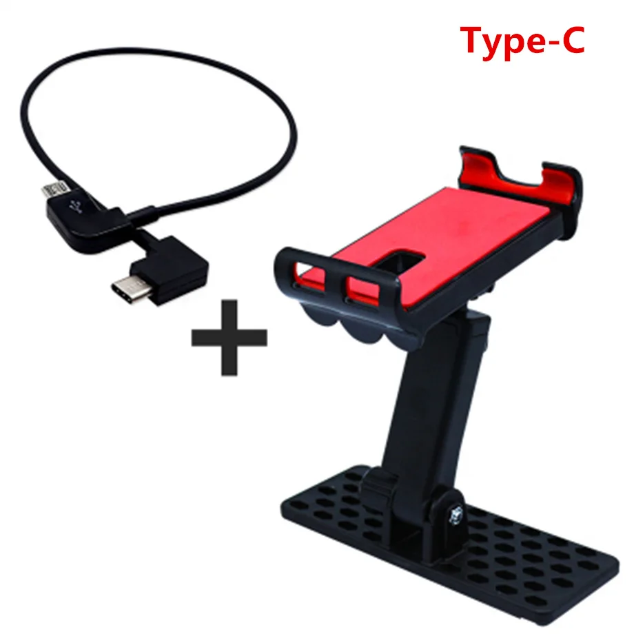 Type-c and Holder 4,7-9,7 дюймов кронштейн для планшета держатель для телефона Расширенный зажим для DJI MAVIC PRO Air Platinum Spark Mavic 2 Mavic Mini Drone часть - Цвет: Type-c and Holder