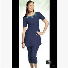 Muslim Swimsuit 2017 New Style Modest Swimsuits Islamic Swimsuits Swimwear Maillot Short Sleeve Women Swimsuit Islam Sale