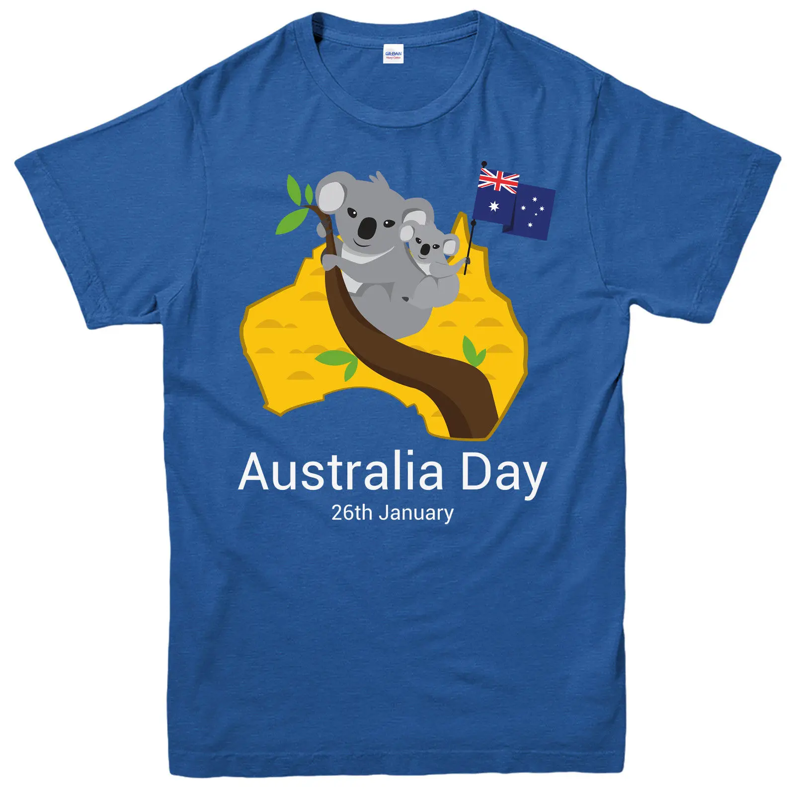 

Australia Day T-Shirt, 26th January Australian National Independence Day Tee Top