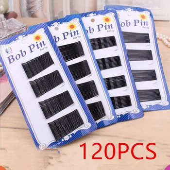 

120PCS/bag Hair Accessories Hair Clips Women Ladies Hair Pins Invisible Curly Wavy Grips Salon Black Barrette Hair Styling Tool