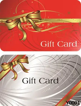 

Gift Card with both sides printing red Y0042