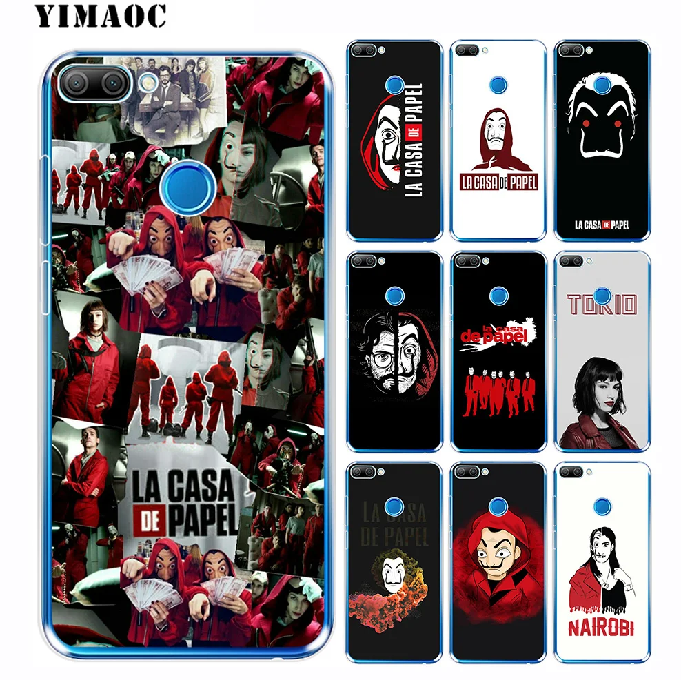 Yimaoc La Casa De Papel ТВ мягкий чехол для huawei Honor 10 9 8X 8C 8 7C 7X 7A Pro 6A Note Nova 3i 3 2i Y6 Y7 Y9 Prime 2018 |