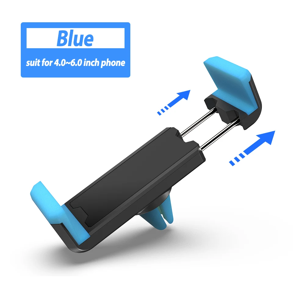 Универсальный автомобильный держатель для телефона с креплением на вентиляционное отверстие для samsung S10 Note 10 plus iPhone 11 pro max XR Авто 360 gps держатель для телефона - Цвет: Blue