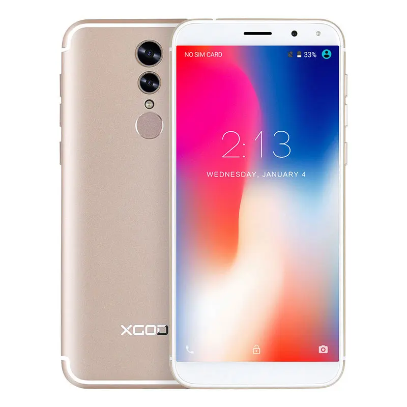 XGODY S12 5,72 дюймов 18:9 4G LTE Разблокировка мобильного телефона Лицо ID MTK6737 четырехъядерный 1+ 16 Android 7,0 Nougat смартфон мобильный телефон сенсорный - Цвет: Gold