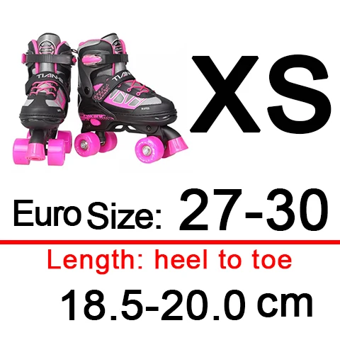 Детский ролик на коньках двухрядные роликовые коньки, ботинки 4 класса регулируемые детские Patines En Linea 4 PU колеса кроссовки IB22 - Цвет: red size XS
