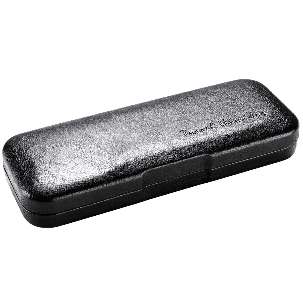 

CIGARLOONG Cigar Box Cigar Moisturizing Box Travel Portable 2 pack Humidor Case Moisturizer Leather Cigar Box CY-0109