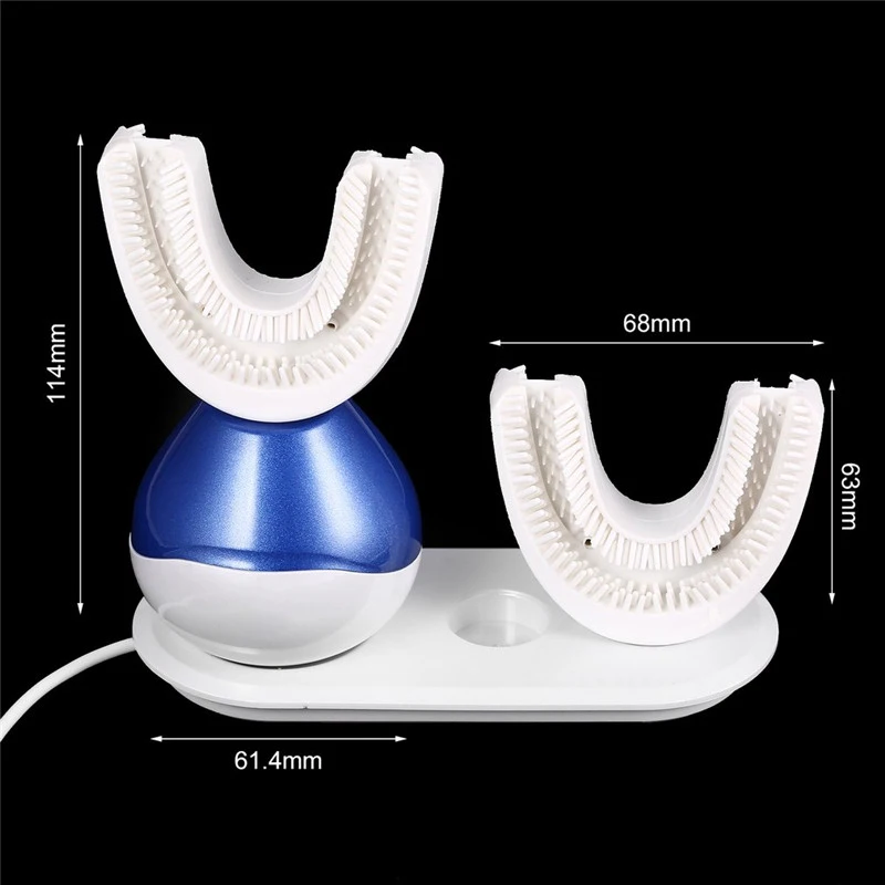 Горячая tod-перезаряжаемая 360 градусов Автоматическая умная ленивая зубная щетка электрическая быстрая Чистка звуковая отбеливающая зубная щетка с зубной щеткой