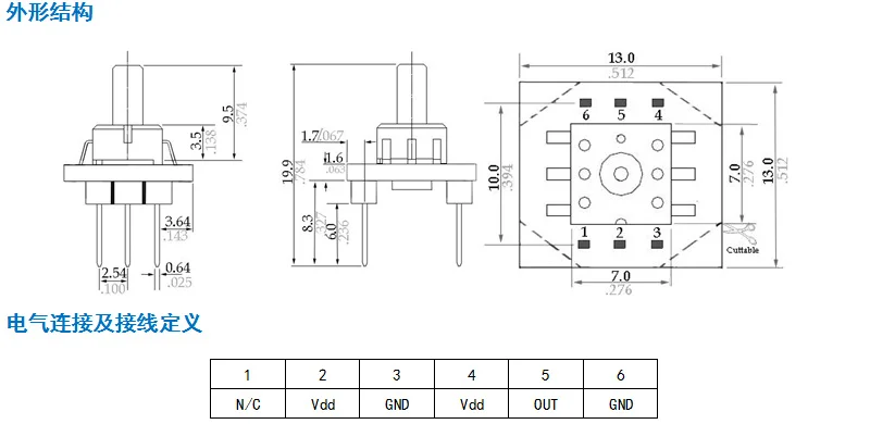 Для XGZP6847 датчик давления газа передатчик Модуль 0-500 кПа/0-700 кПа/0-1 МПа 0,5-4,5 в датчик давления газа DIP датчик