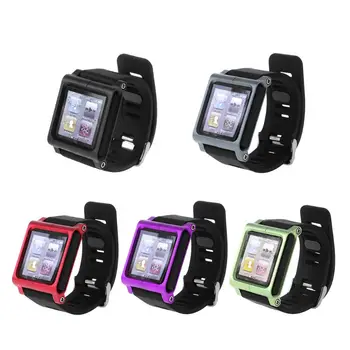 

Smart Aluminum Metal Watch Band Wrist Kit Cover Case For Apple iPod Nano 6 6th