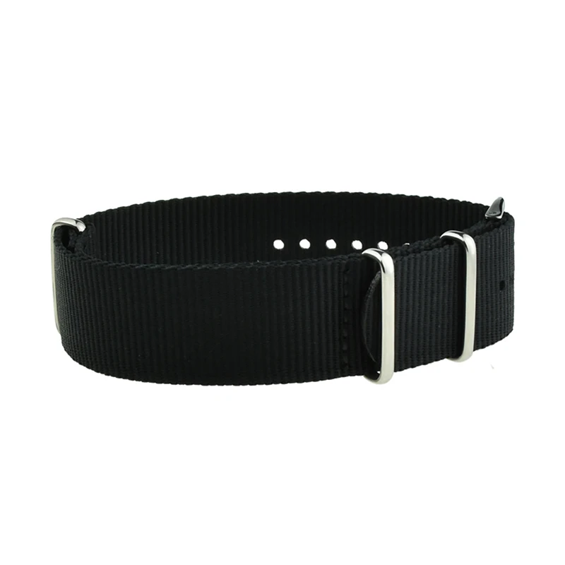 

military black nato watch strap nylon bracelet 22mm 20mm 18mm solid replacement watchband for rolex breitling tudor omega seiko