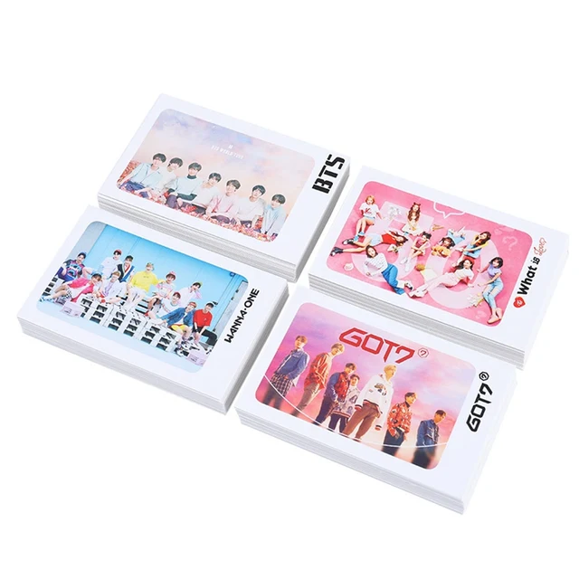 32sheets set kpop bts twice got7 wanna one album lomo small cards